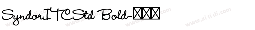 SyndorITCStd Bold字体转换